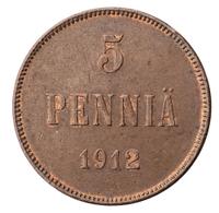 5 пенни 1912 года  Для Финляндии