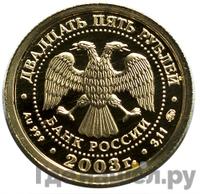 25 рублей 2003 года ММД