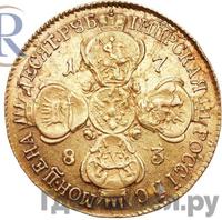 10 рублей 1783 года