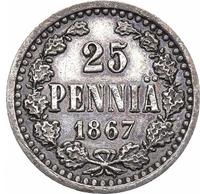 25 пенни 1867 года S Для Финляндии