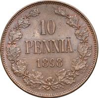 10 пенни 1898 года  Для Финляндии