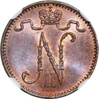 1 пенни 1899 года  Для Финляндии