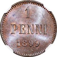 1 пенни 1899 года  Для Финляндии