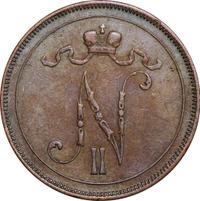 10 пенни 1895 года  Для Финляндии