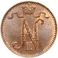 1 пенни 1908 года  Для Финляндии