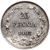 25 пенни 1908 года L Для Финляндии