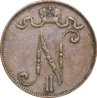 5 пенни 1906 года  Для Финляндии