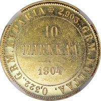 10 марок 1904 года L Для Финляндии