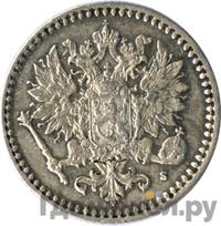 50 пенни 1866 года S Для Финляндии