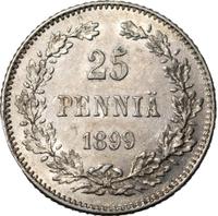 25 пенни 1899 года L Для Финляндии