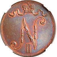 5 пенни 1898 года  Для Финляндии