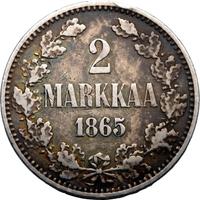 2 марки 1865 года S Для Финляндии