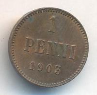 1 пенни 1903 года  Для Финляндии