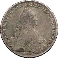 1 рубль 1774 года СПБ ТИ ФЛ
