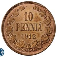 10 пенни 1912 года  Для Финляндии