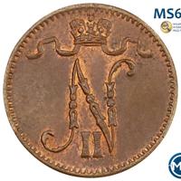 1 пенни 1909 года  Для Финляндии