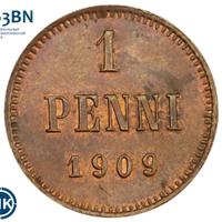 1 пенни 1909 года  Для Финляндии