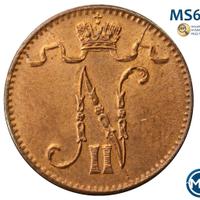 1 пенни 1915 года  Для Финляндии