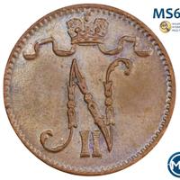 1 пенни 1911 года  Для Финляндии