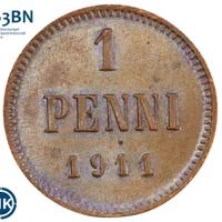 1 пенни 1911 года  Для Финляндии