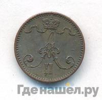 1 пенни 1876 года  Для Финляндии