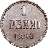 1 пенни 1894 года  Для Финляндии