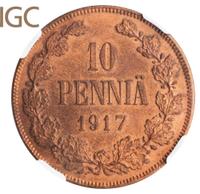 10 пенни 1917 года