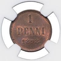 1 пенни 1898 года  Для Финляндии