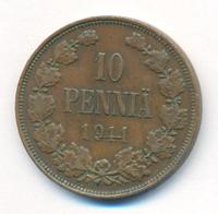 10 пенни 1911 года  Для Финляндии