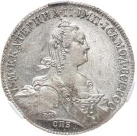 1 рубль 1774 года СПБ ТИ ФЛ