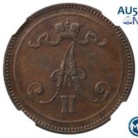 10 пенни 1865 года  Для Финляндии