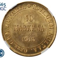 10 марок 1913 года S Для Финляндии