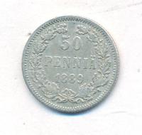 50 пенни 1889 года L Для Финляндии