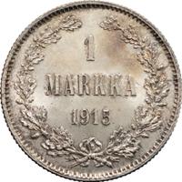 1 марка 1915 года S Для Финляндии