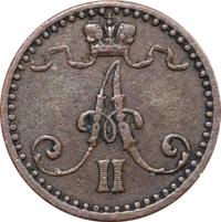 1 пенни 1869 года  Для Финляндии