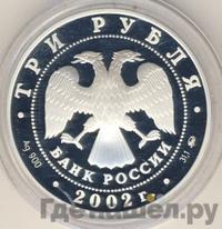 3 рубля 2002 года ММД