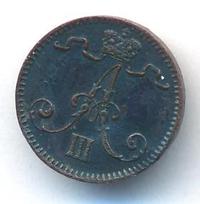1 пенни 1888 года  Для Финляндии