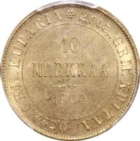 10 марок 1904 года L Для Финляндии