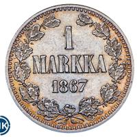 1 марка 1867 года S Для Финляндии
