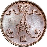 1 пенни 1892 года  Для Финляндии