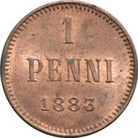 1 пенни 1883 года  Для Финляндии