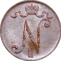 5 пенни 1916 года  Для Финляндии