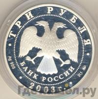 3 рубля 2003 года ММД