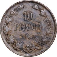 10 пенни 1900 года  Для Финляндии