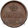Полушка 1864 года ЕМ