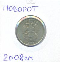 2 рубля 2008 года
