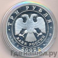 3 рубля 2002 года СПМД