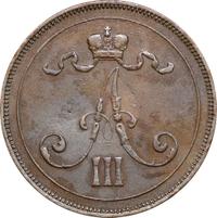 10 пенни 1891 года  Для Финляндии