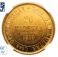 20 марок 1910 года L Для Финляндии