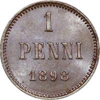 1 пенни 1898 года  Для Финляндии